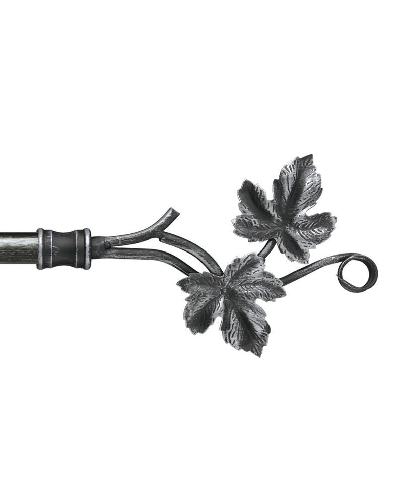 Металлический карниз Виноградная лоза цвет черно-серебряный фото